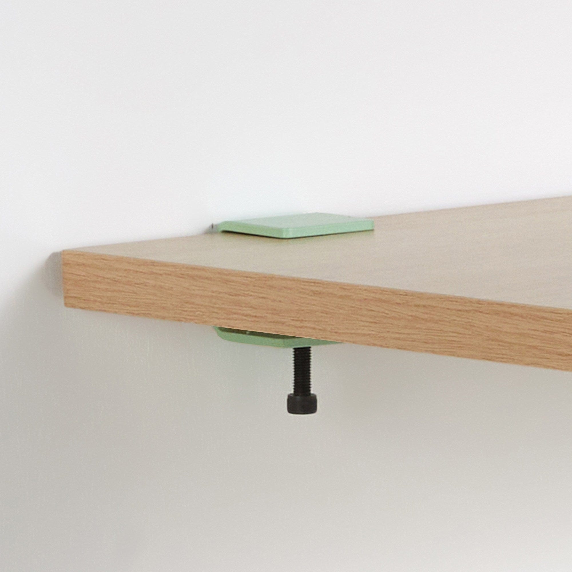 Asir Masa de perete pliabila din pal si metal, Alfeios Natural / Verde Mint, L120xl60xH75 cm