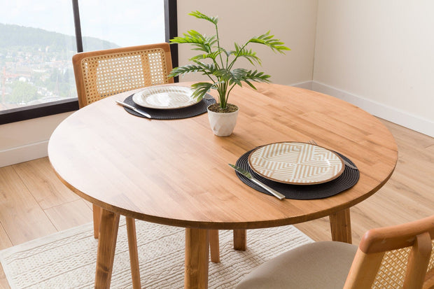 Asir Masa din lemn, Bn 1 Nuc, Ø100xH74,5 cm