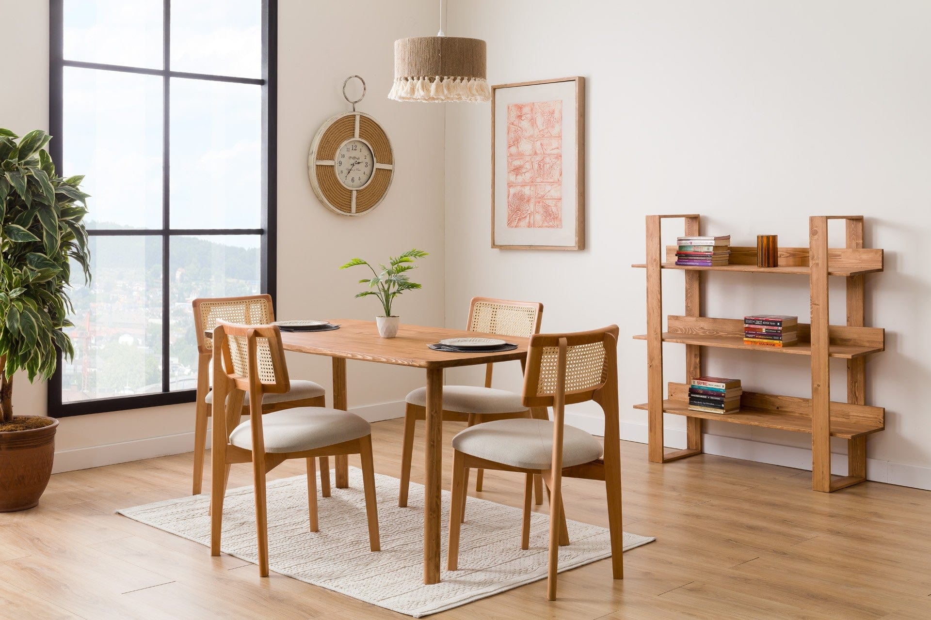 Asir Masa din lemn, Bn 2 Nuc, L139xl78xH74,5 cm