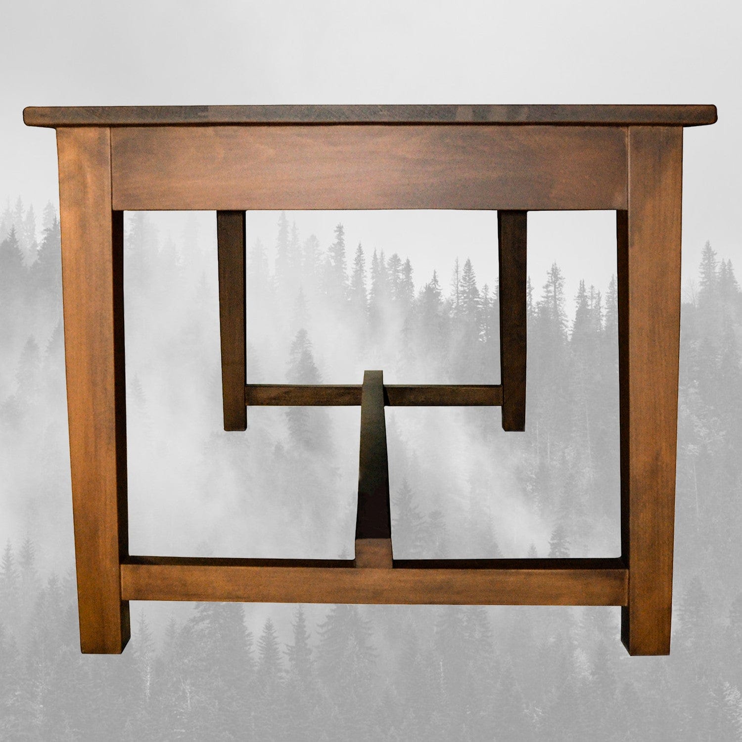 Asir Masa din lemn, Stornes Medium Nuc, L170xl75xH75 cm