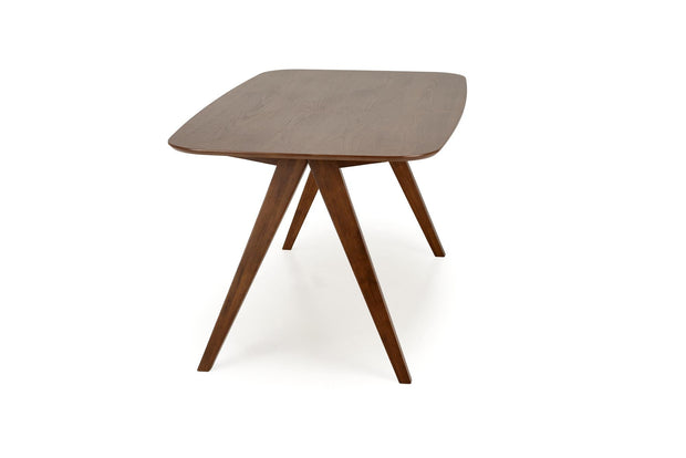 Masa din MDF, furnir si lemn, Miguel Nuc, L160xl90xH75 cm (6)