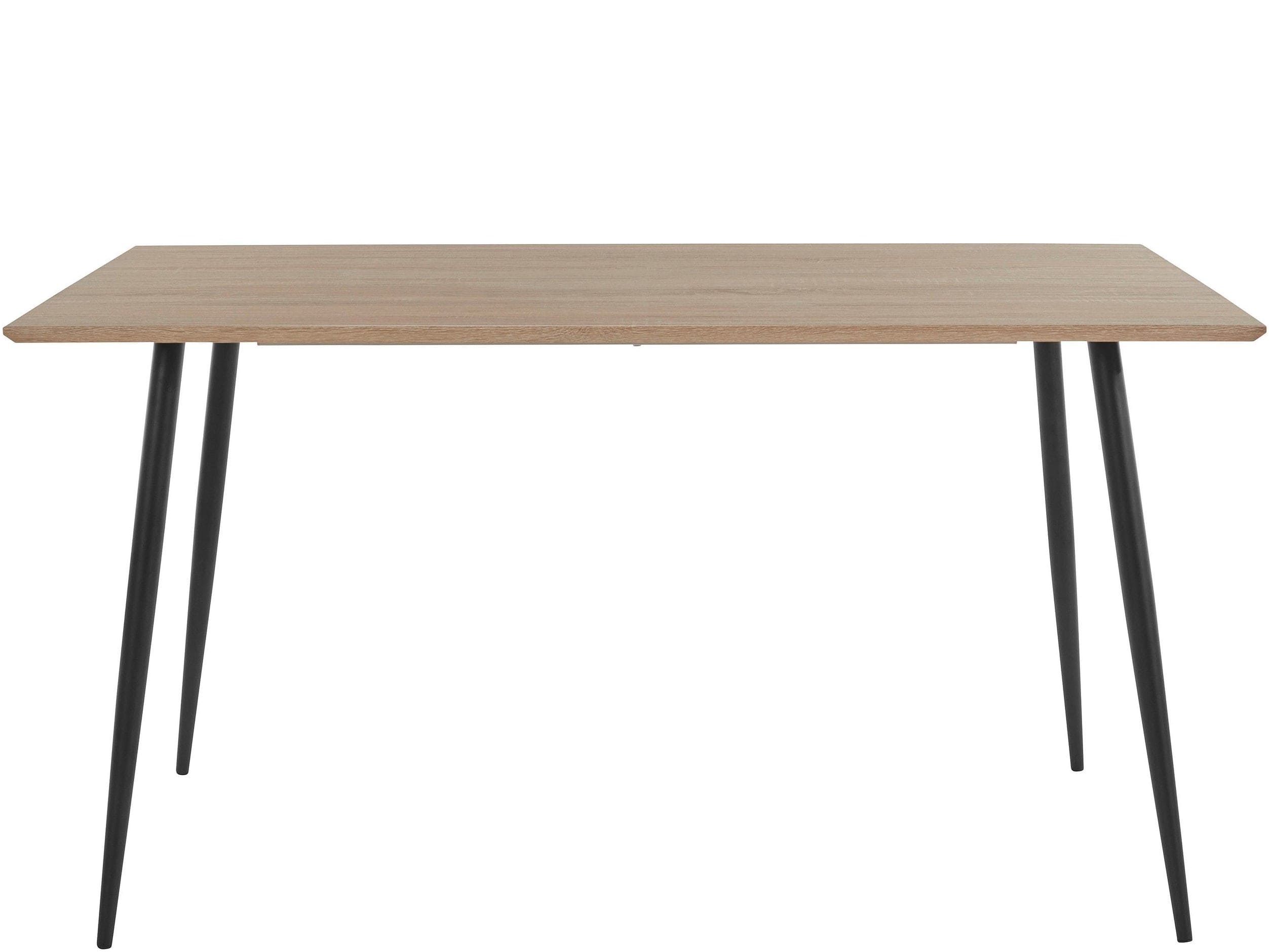 Dorel Home Masa din MDF si metal, Dino Natural / Negru, L140xl80xH76 cm