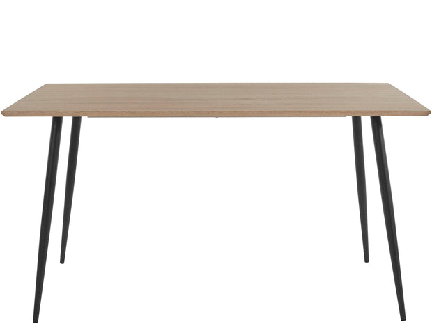 Dorel Home Masa din MDF si metal, Dino Natural / Negru, L140xl80xH76 cm