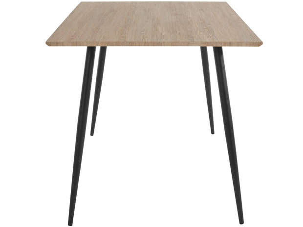 Dorel Home Masa din MDF si metal, Dino Natural / Negru, L140xl80xH76 cm