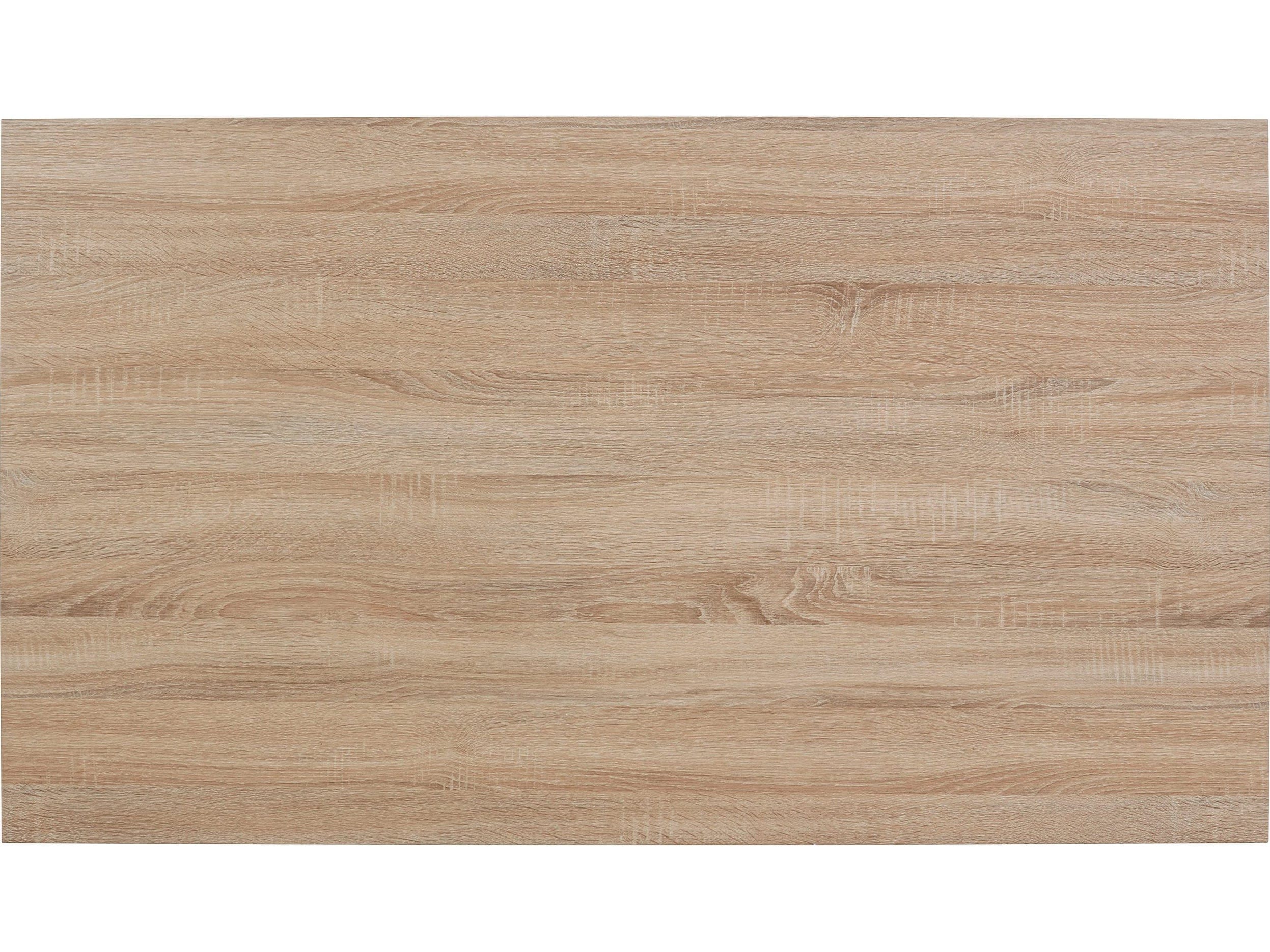 Dorel Home Masa din MDF si metal, Dino Natural / Negru, L140xl80xH76 cm