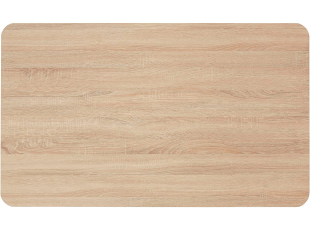 Dorel Home Masa din MDF si metal, Leeds Natural / Negru, L200xl100xH76 cm