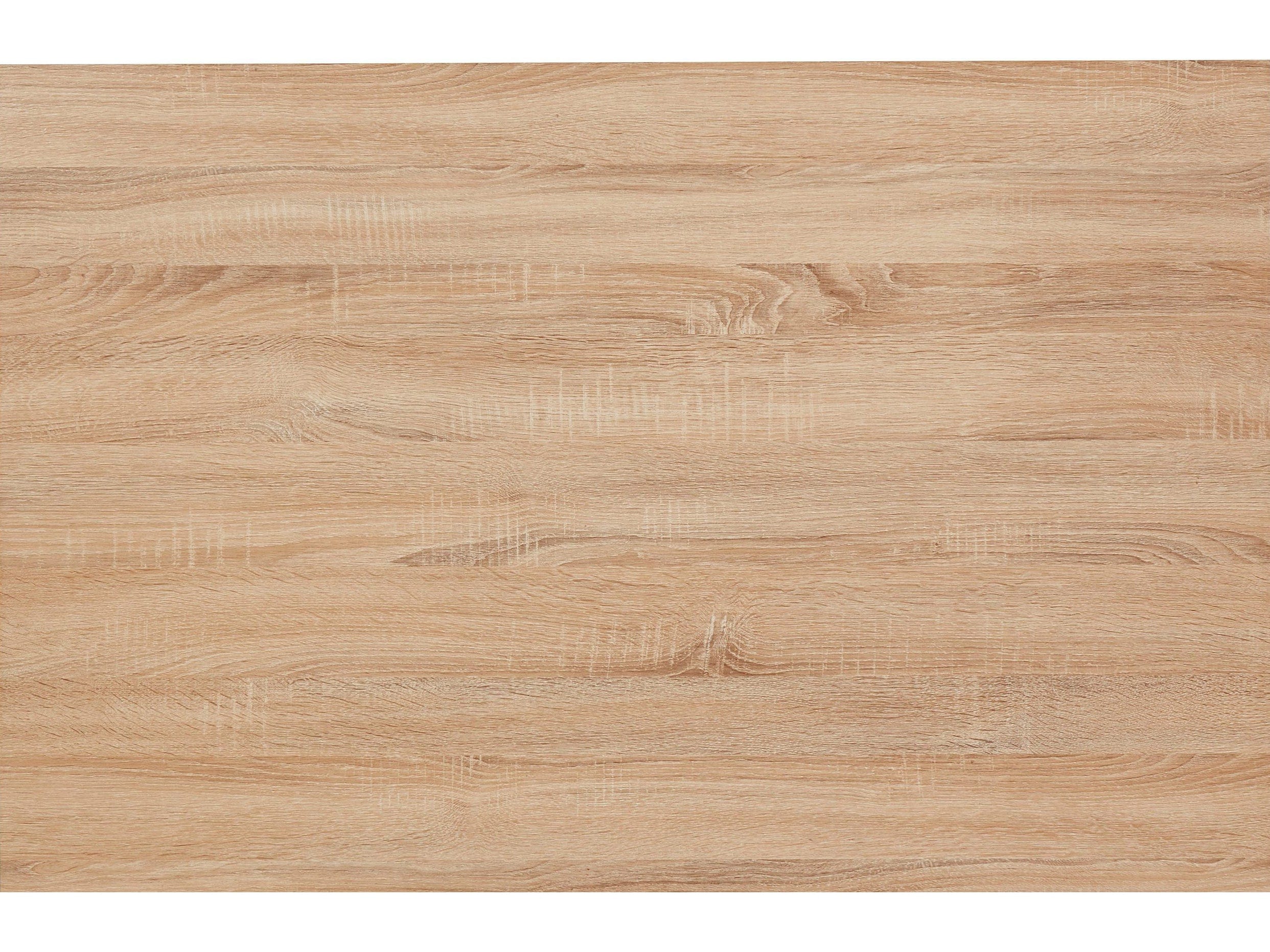 Dorel Home Masa din MDF si metal, Mali Natural / Alb, L120xl80xH76 cm