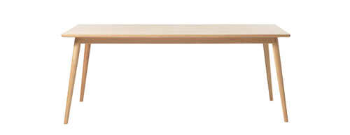Unique Furniture A/S Masa din pal, furnir si lemn, Barrali Stejar / Natural, L190xl90xH75 cm
