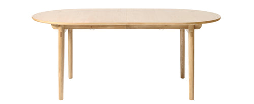 Unique Furniture A/S Masa din pal, furnir si lemn, Carno Stejar / Natural, L190xl100xH74 cm