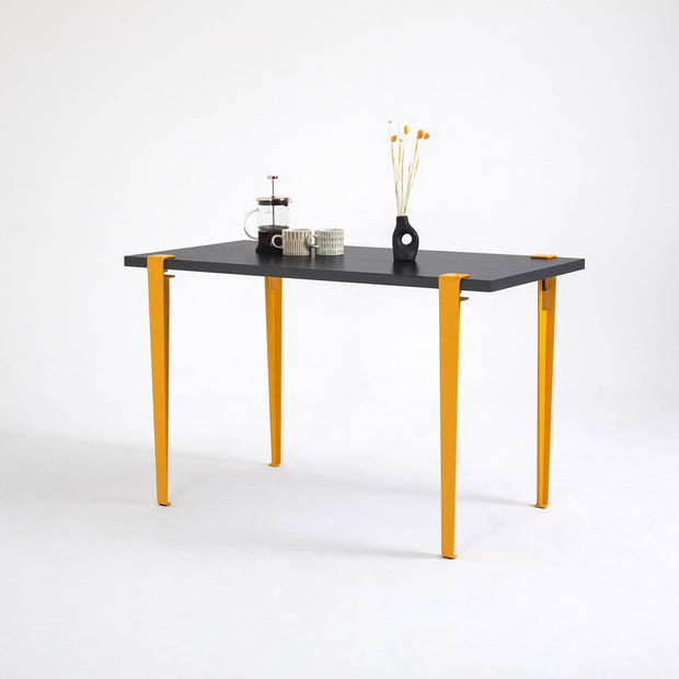 Asir Masa din pal si metal, Eurotas Antracit / Negru, L120xl60xH75 cm