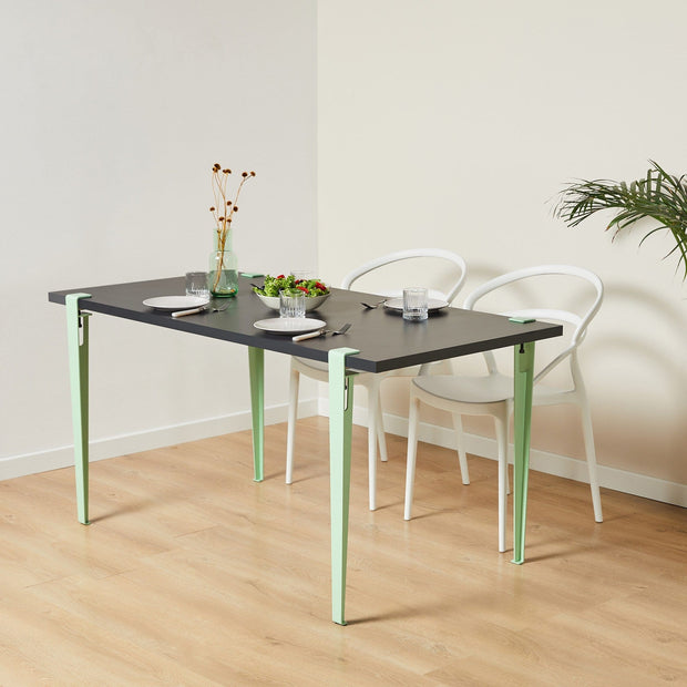 Asir Masa din pal si metal, Eurotas Antracit / Negru, L120xl60xH75 cm