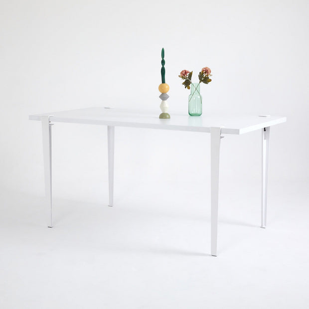 Asir Masa din pal si metal, Pineios Alb, L150xl75xH75 cm