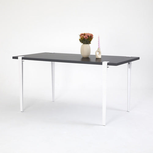 Asir Masa din pal si metal, Pineios Antracit / Alb, L150xl75xH75 cm