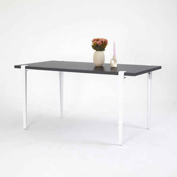 Asir Masa din pal si metal, Pineios Antracit / Alb, L150xl75xH75 cm