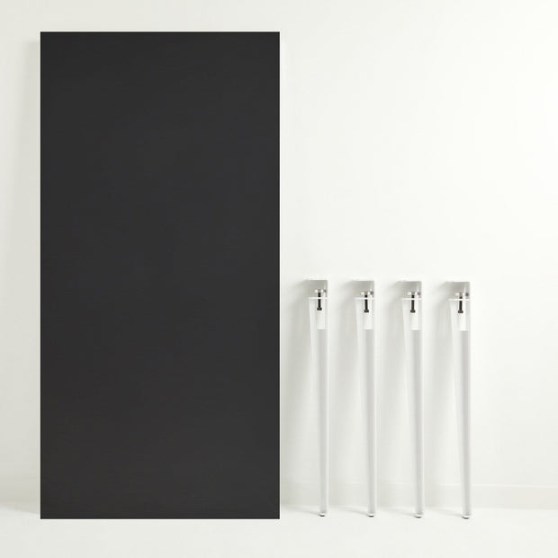 Asir Masa din pal si metal, Pineios Antracit / Alb, L150xl75xH75 cm