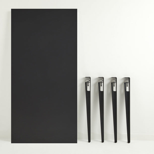 Asir Masa din pal si metal, Pineios Antracit / Negru, L150xl75xH75 cm