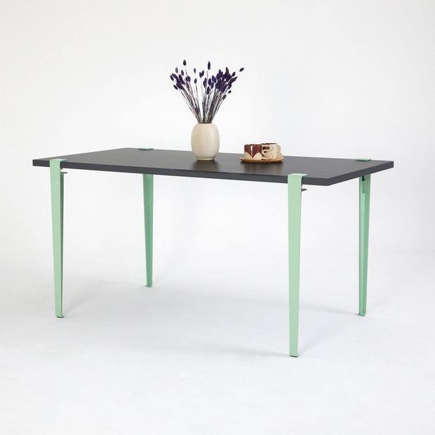 Asir Masa din pal si metal, Pineios Antracit / Verde Mint, L150xl75xH75 cm