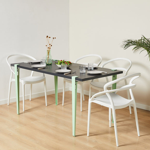 Asir Masa din pal si metal, Pineios Antracit / Verde Mint, L150xl75xH75 cm