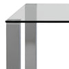 Masa din sticla si metal, Kante Transparent / Crom, L140xl90xH75 cm (6)
