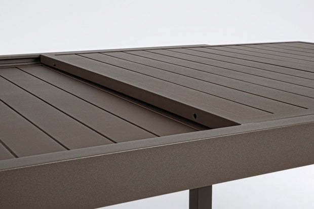 Masa extensibila de gradina / terasa din metal, Hilde Grej, L200-300xl100xH75 cm (6)