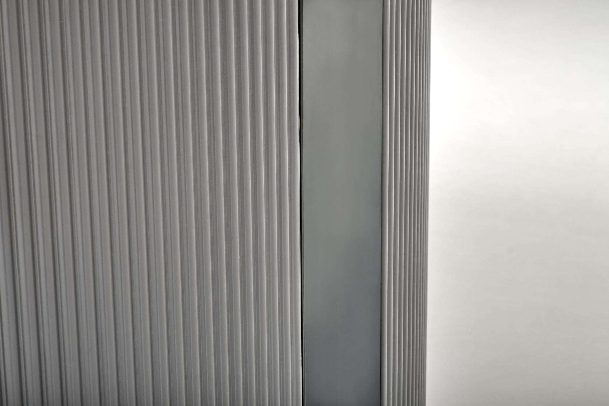 Masa extensibila din ceramica, MDF si metal, Dancan Alb / Gri, L160-220xl90xH76 cm (7)