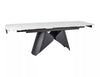 Signal Masa extensibila din ceramica si metal, Armandos Big Alb Mat / Negru Mat, L160-240xl90xH75 cm