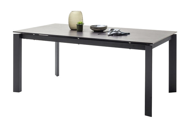 Masa extensibila din ceramica, sticla si metal Almaraz Antracit, L180-240xl95xH76 cm (2)