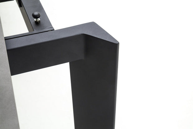 Masa extensibila din ceramica, sticla si metal Almaraz Antracit, L180-240xl95xH76 cm (7)