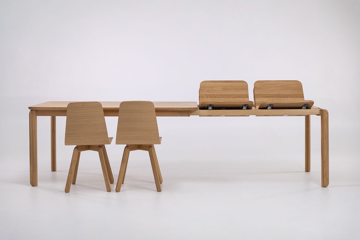 Masa extensibila din lemn, Golf Ext Oil Stejar (2)