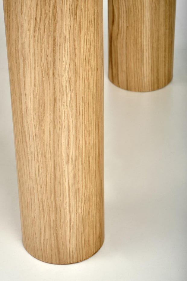 Masa extensibila din MDF si furnir, Elefante Stejar, L160-240xl100xH77 cm (4)