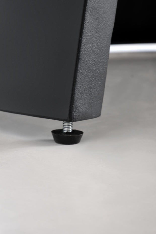 Masa extensibila din MDF si metal, Giacomo Natural / Negru, L180-240xl100xH76 cm (4)