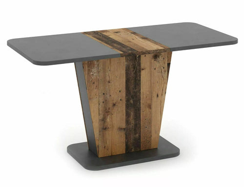 Masa extensibila din pal, Calipso Natural / Gri Inchis, L110-145xl69xH76 cm