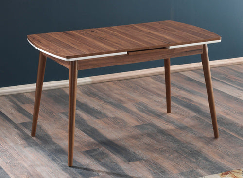 Asir Masa extensibila din pal si lemn, Milano Nuc, L130-160xl77xH80 cm