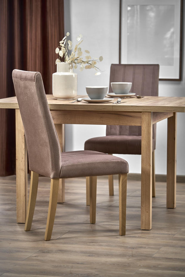 Masa extensibila din pal si MDF, Tiago Stejar, L90-125xl90xH75 cm (7)