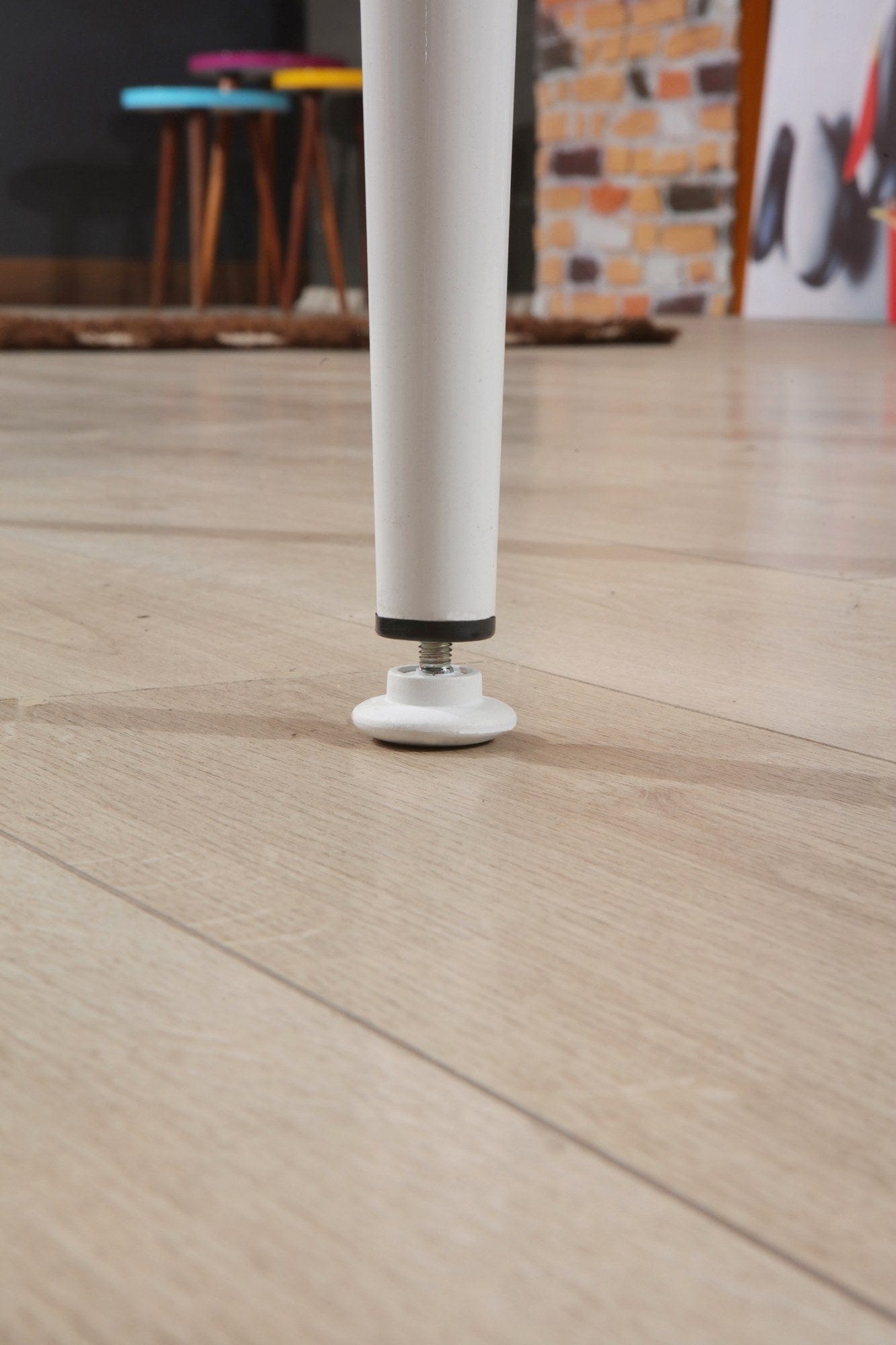 Asir Masa extensibila din pal si plastic, Trend Carrara Gri / Alb, L132-165xl76,5xH79 cm