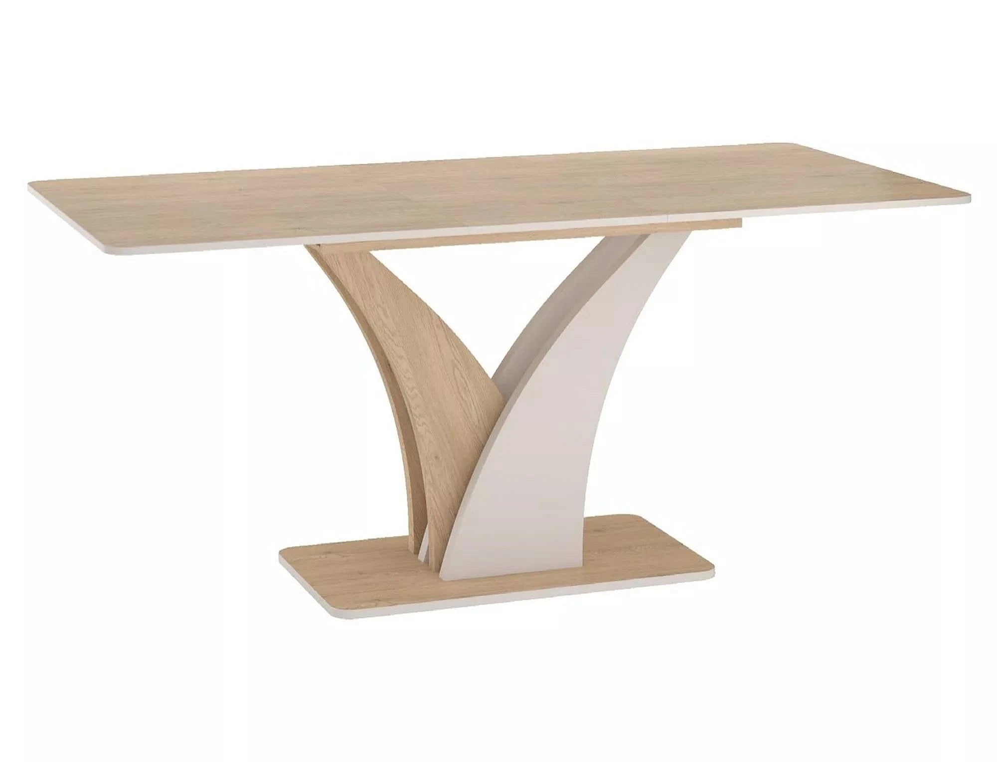 Signal Masa extensibila din pal, Vento Stejar Cremona / Bej Deschis, L120-160xl68xH76 cm