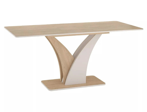 Signal Masa extensibila din pal, Vento Stejar Cremona / Bej Deschis, L120-160xl68xH76 cm