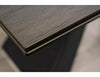 Masa extensibila din sticla, ceramica si metal, Salvadore Legno Maro / Negru, L180-260xl90xH77 cm (2)