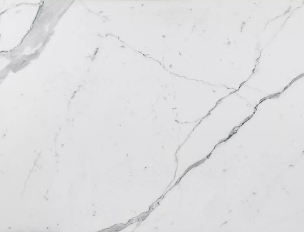 Signal Masa extensibila din sticla, ceramica si metal, Westin III Statuario Venato Alb / Negru, L180-260xl90xH77 cm