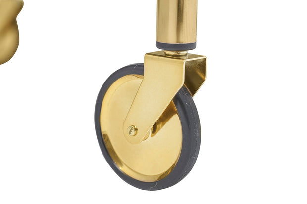 Masa minibar din metal si sticla, Fine Auriu, L86xl46xH81 cm (1)