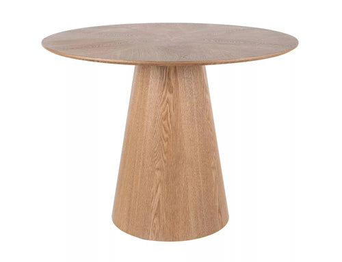 Signal Masa rotunda din MDF si furnir, Angel Stejar, Ø100xH75 cm