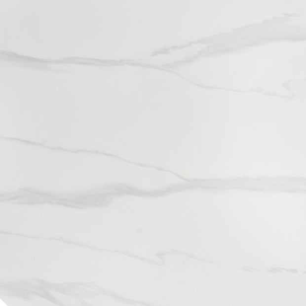 Masa rotunda din piatra sinterizata si metal, Edgar 2 Alb / Negru, Ø100xH76 cm (7)