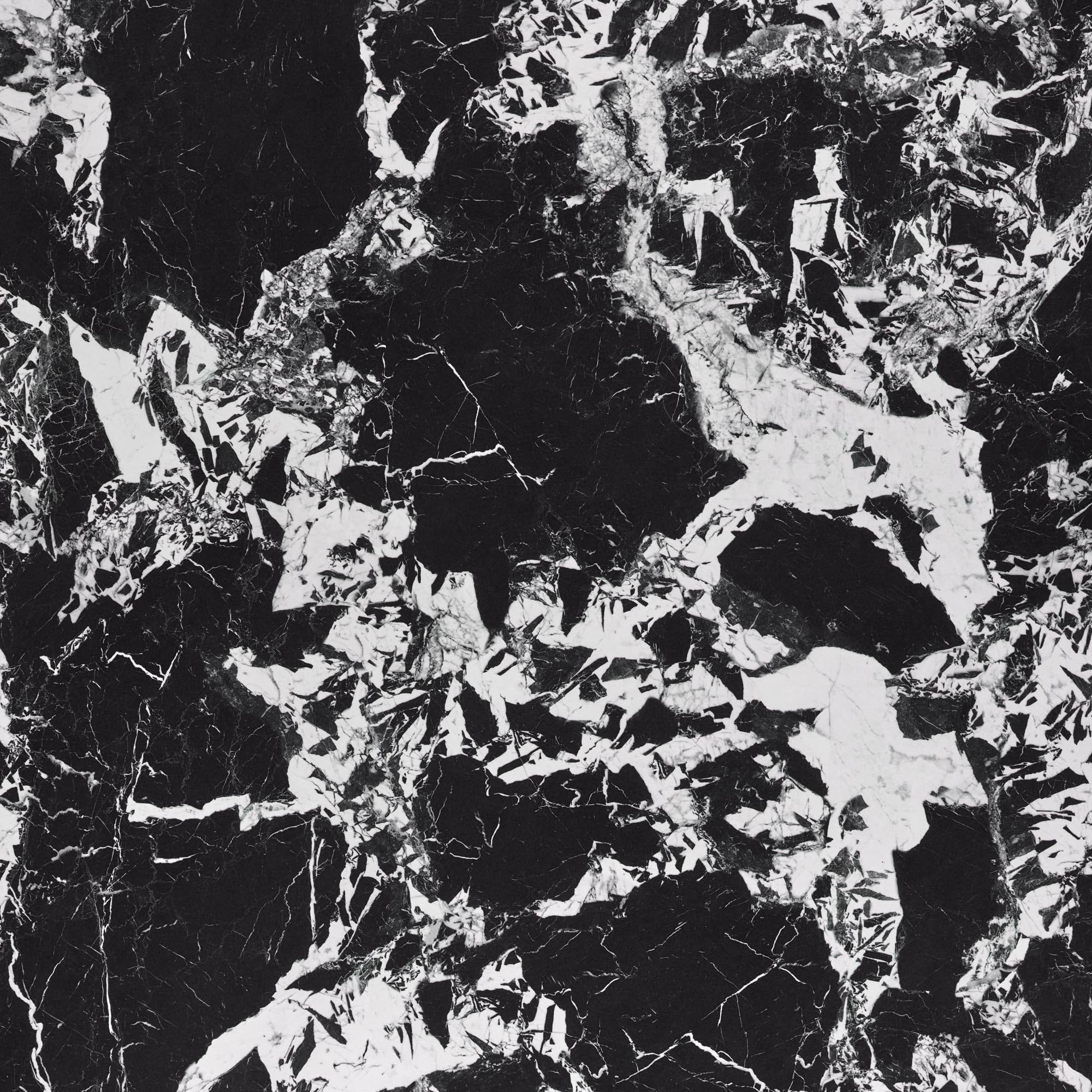 Masa rotunda din piatra sinterizata si metal, Manuel Negru, Ø120xH77 cm (7)