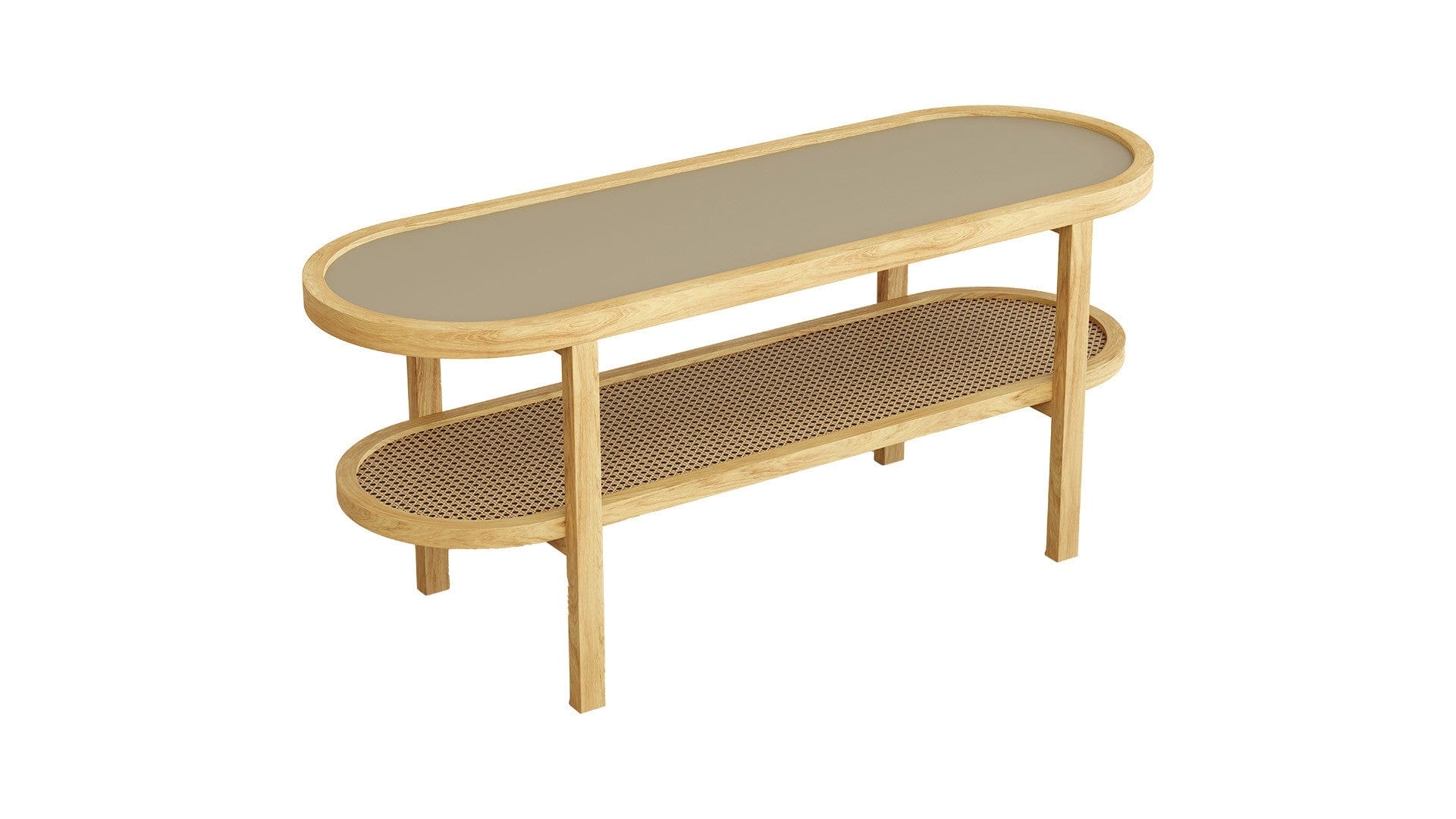 Masuta suport telefon din lemn, Nature Stejar, L120xl41xH51 cm (4)