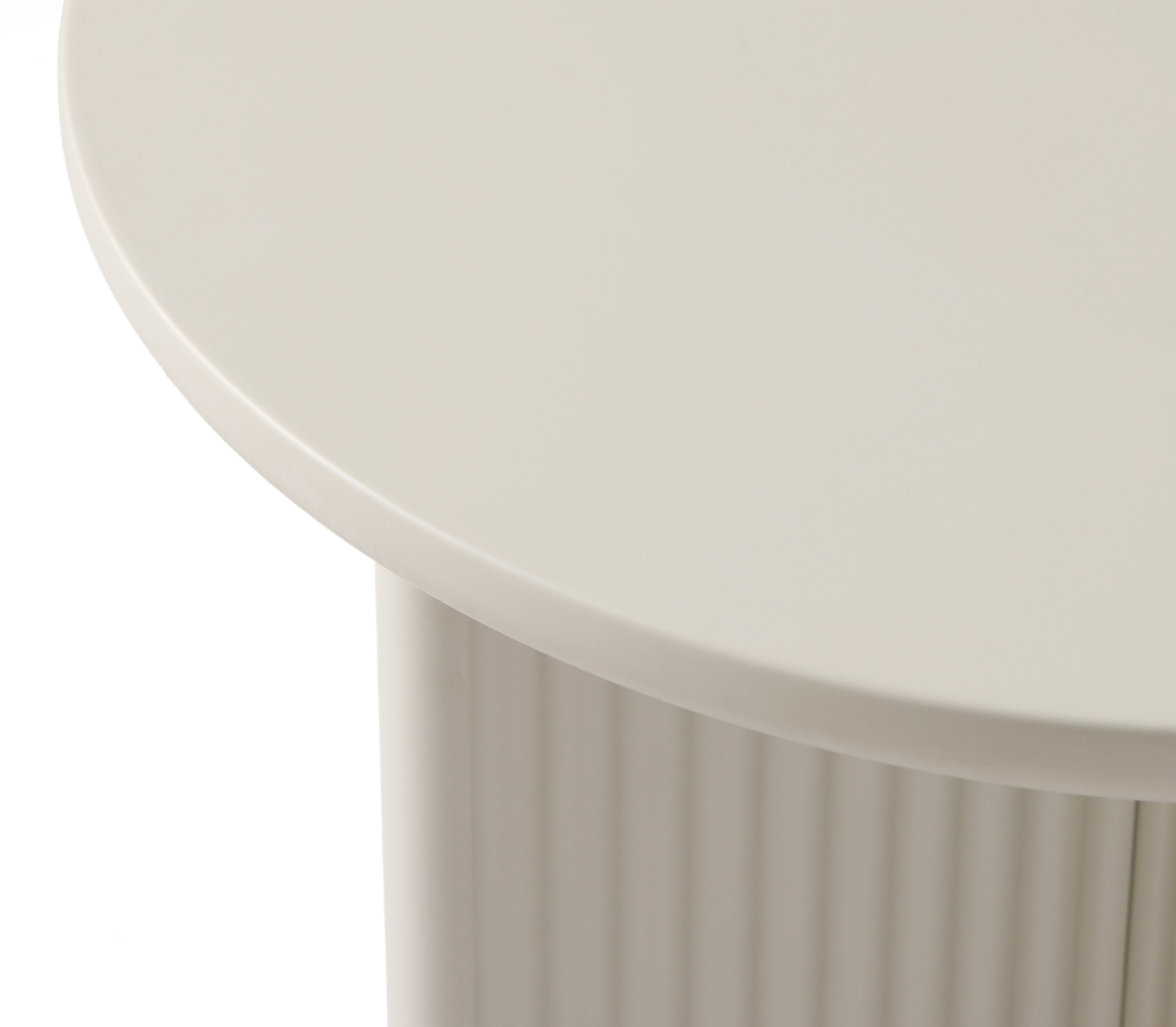 Unique Furniture A/S Masuta suport telefon din MDF, Palma Grej, Ø50xH55 cm