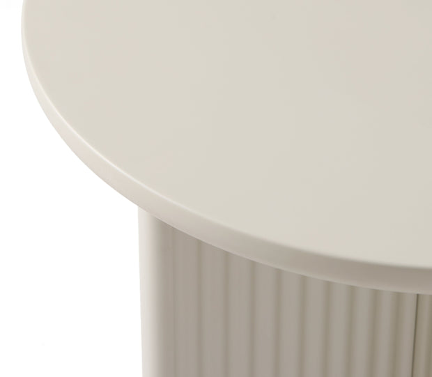 Unique Furniture A/S Masuta suport telefon din MDF, Palma Grej, Ø50xH55 cm