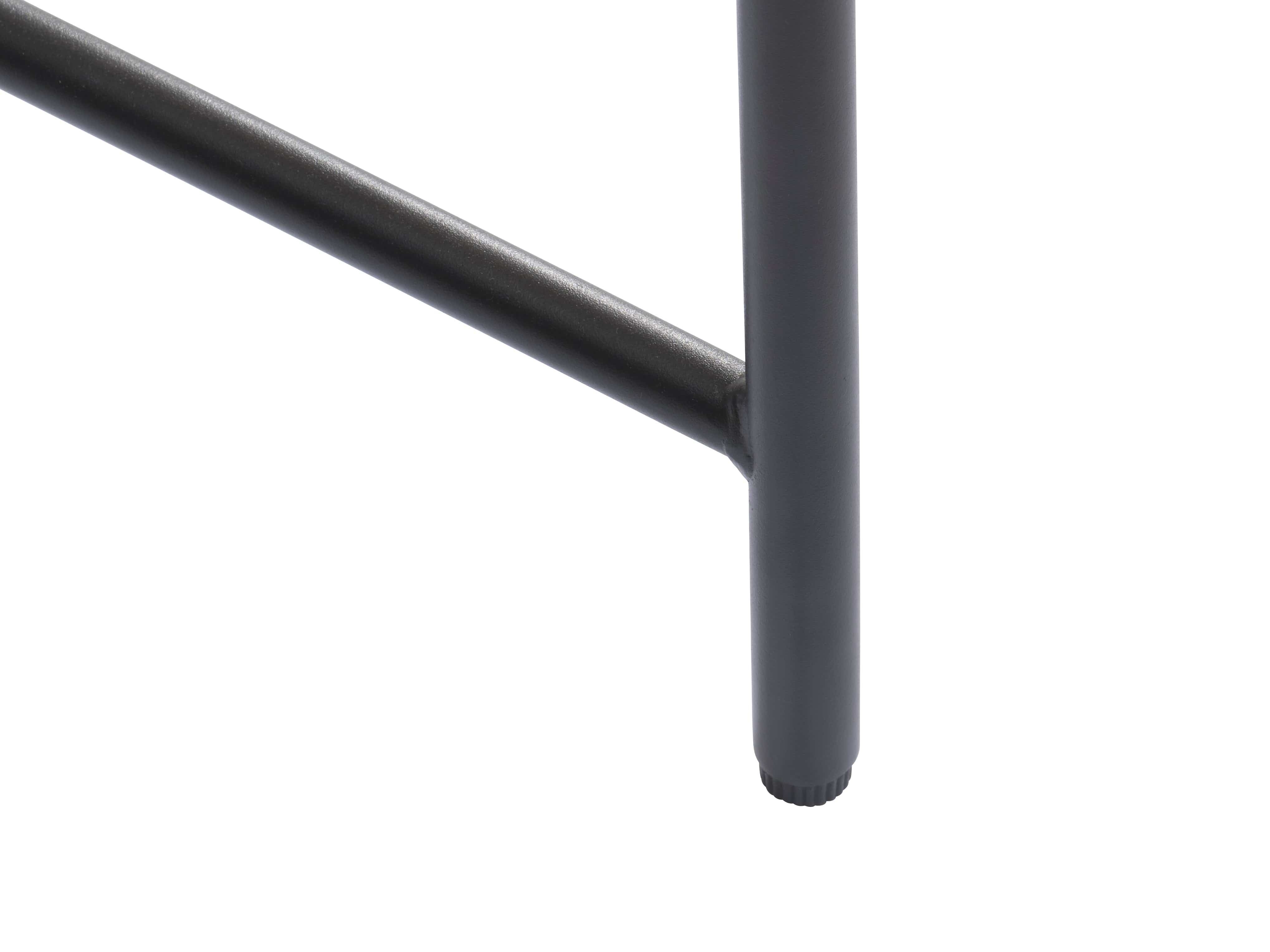 Unique Furniture A/S Masuta suport telefon din MDF si metal, cu 1 sertar, Pensacola Stejar / Negru, L45xl45xH70 cm