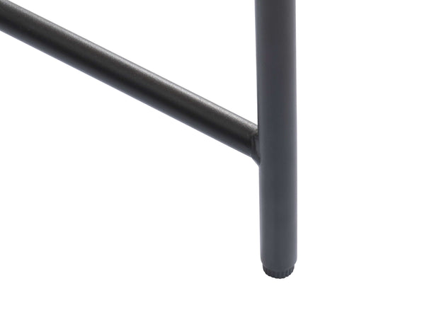 Unique Furniture A/S Masuta suport telefon din MDF si metal, cu 1 sertar, Pensacola Stejar / Negru, L45xl45xH70 cm