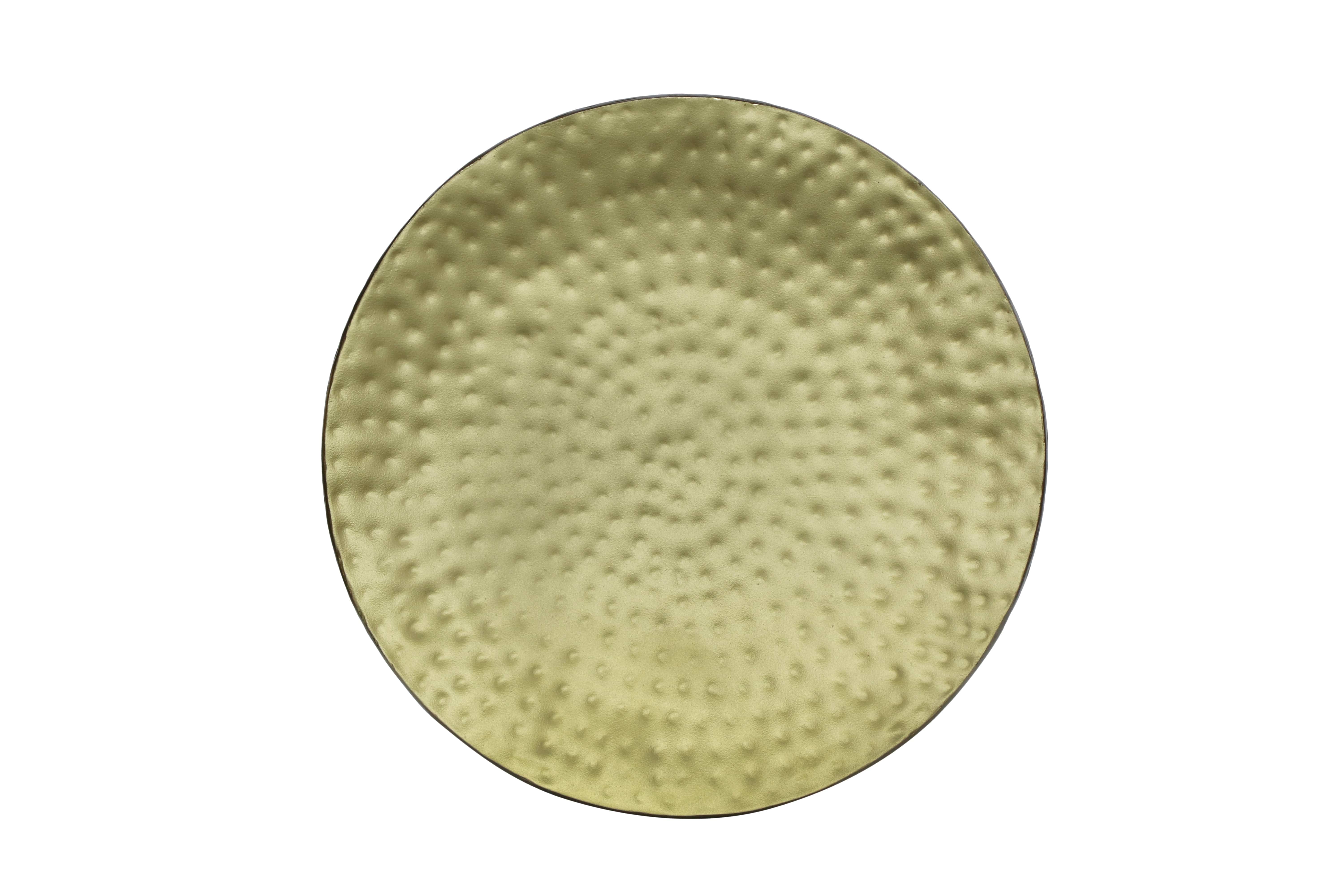 Dorel Home Masuta suport telefon din metal, Akela Auriu / Negru, Ø41xH46 cm