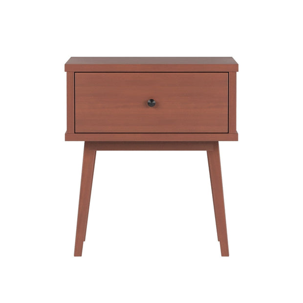 Asir Noptiera din lemn, cu 1 sertar, Rio Nuc, l45xA40xH51 cm